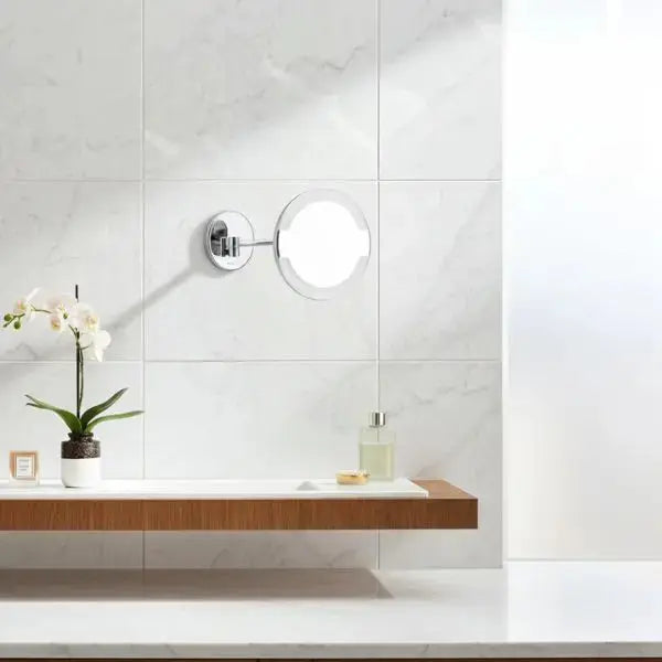 Espejo de Pared con Luz y Brazo Articulado GAMA HOTELS - Aumento 3x IP44 - TU ULTIMO CLIC
