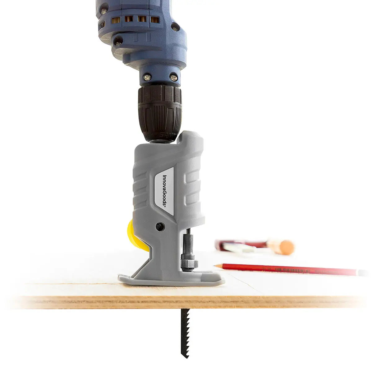Adaptador sierra de calar para taladro Jrill InnovaGoods, 3 hojas A Plus Rehabilitación Energética SL