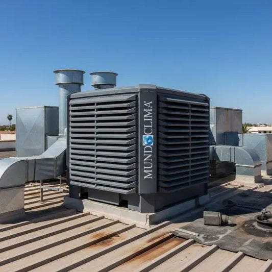 Climatizador evaporativo industrial Mundoclima MC50, 50.000 m³/h Mundoclima