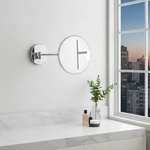 Espejo de Pared con Luz y Brazo Articulado GAMA HOTELS - Aumento 3x IP44 - TU ULTIMO CLIC