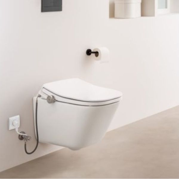 Asiento Inodoro Compacto M4 Square | Lavado y Secado | Instalación Fácil | Confort Diario | Diseño Cuadrado