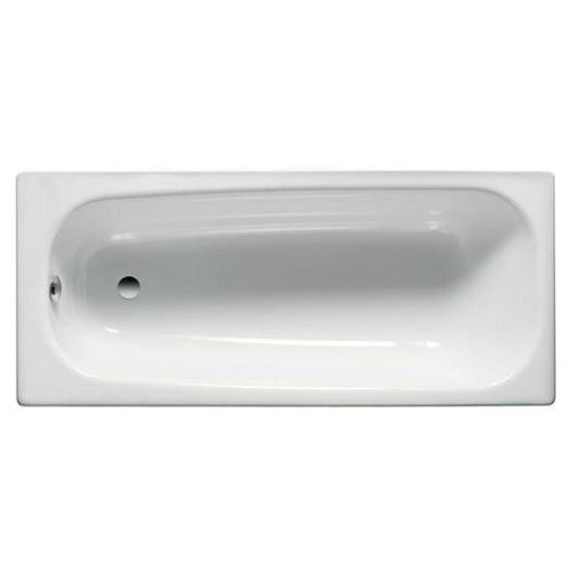 ROCA Contesa – Bañera Rectangular Blanca | 1200 a 1700 x 700 mm | Elegancia y Confort en Acero Roca