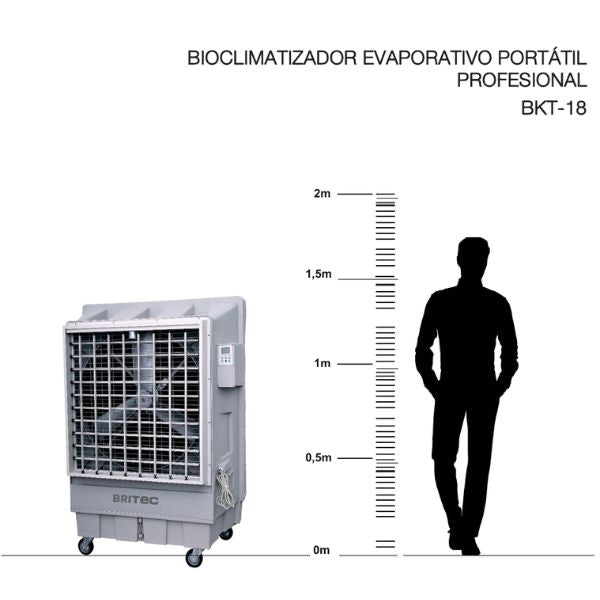 Bioclimatizador Evaporativo Profesional BRITEC BKT-18 - A PLUS RENOVABLES