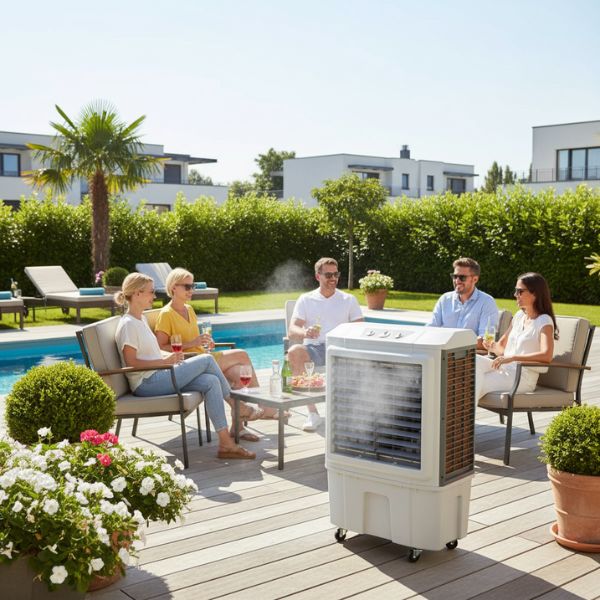 BRITEC BKT‑5 – Bioclimatizador Evaporativo Portátil para Terrazas, Oficinas y Comercios