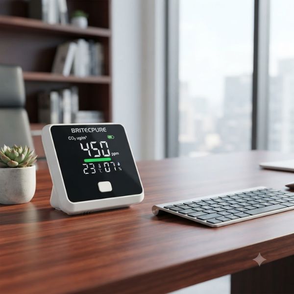 Medidor de CO2 BRITEC BRITECPURE BTC103B – Monitor Profesional de Calidad del Aire PM2.5 Britec