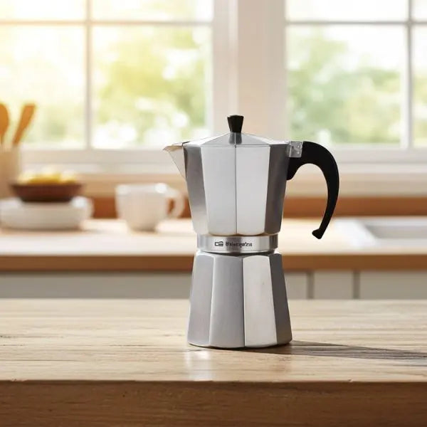 Cafetera italiana KFS 620 de aluminio para 6 tazas A Plus Rehabilitación Energética SL