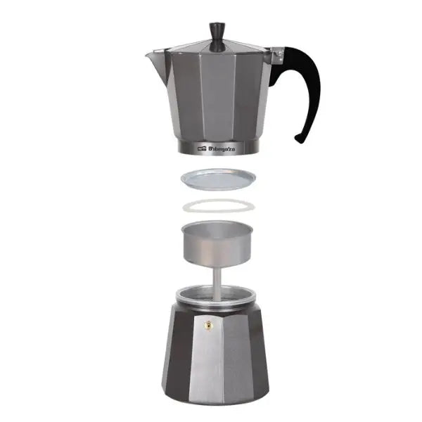 Cafetera italiana KFS 620 de aluminio para 6 tazas A Plus Rehabilitación Energética SL