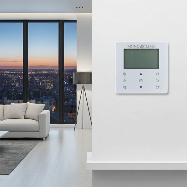 Control Remoto Cableado MUNDOCLIMA WDC‑86E/KD(A) – Termostato Profesional para Fancoils y Aerotermia