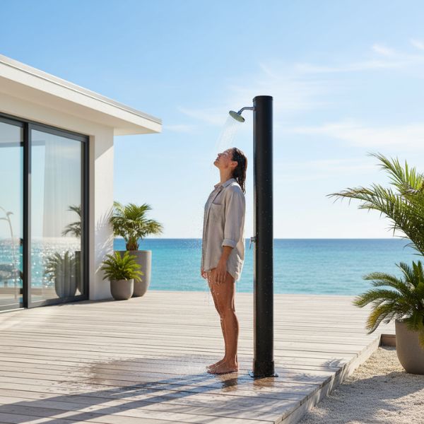 Ducha Solar AstralPool Fluidra 40L Negra - A PLUS RENOVABLES