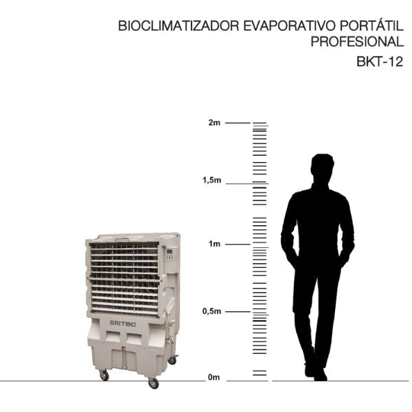 Bioclimatizador Evaporativo Profesional BRITEC BKT‑12 - A PLUS RENOVABLES