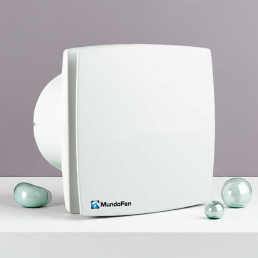 MU‑DECOR – Extractor Decorativo para Baño | Elegancia, Silencio y Máxima Higiene Mundofan
