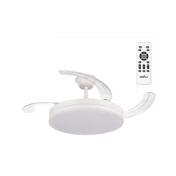 Scorpion White Ceiling Fan | Silent DC Motor | Summer/Winter Function | Dimmable LED | Energy Saving