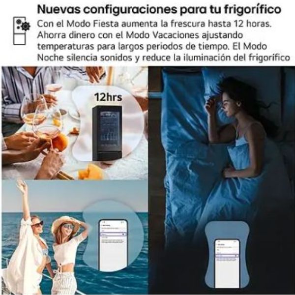 Frigorífico Combi LG GBG5160CEV Instaview DoorCooling+ Negro Grafito 1,86 m A Plus Rehabilitación Energética SL
