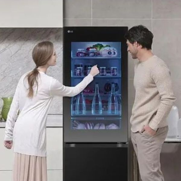 Frigorífico Combi LG GBG5160CEV Instaview DoorCooling+ Negro Grafito 1,86 m A Plus Rehabilitación Energética SL