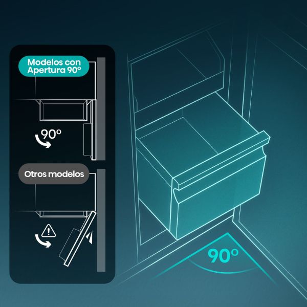 Hisense RL3K370SEWE1 White Refrigerator | 186cm | Kitchen Fit Design | LED Lighting | Silent 35dB