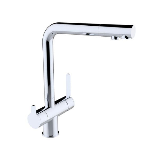Grifo Cocina Nexus Extraíble | Acabados de Lujo (Oro, Gunmetal, Negro Mate, Cromo) | 3 Vías | Cold Open Clever