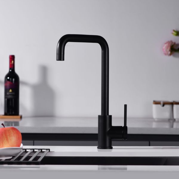 Grifería de Cocina Monomando SERIE LOIRA NEGRO MATE - A PLUS RENOVABLES