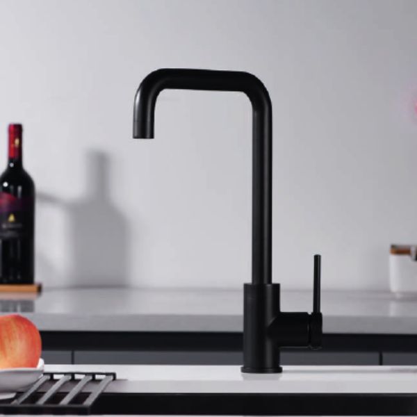 Grifería de Cocina Monomando SERIE LOIRA · Latón · Cartucho Cerámico Ø35 · 6 Colores Disponibles