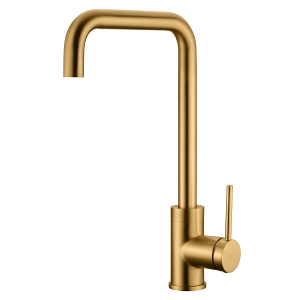 Grifería de Cocina Monomando SERIE LOIRA ORO CEPILLADO - A PLUS RENOVABLES