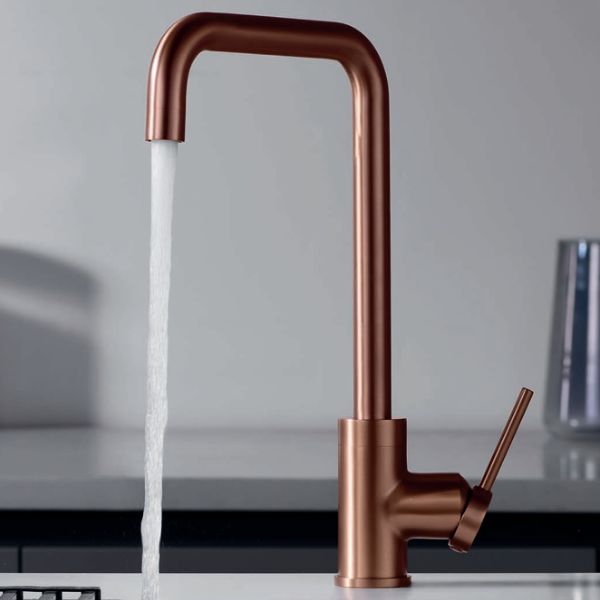 Grifería de Cocina Monomando SERIE LOIRA ORO ROSA CEPILLADO - A PLUS RENOVABLES