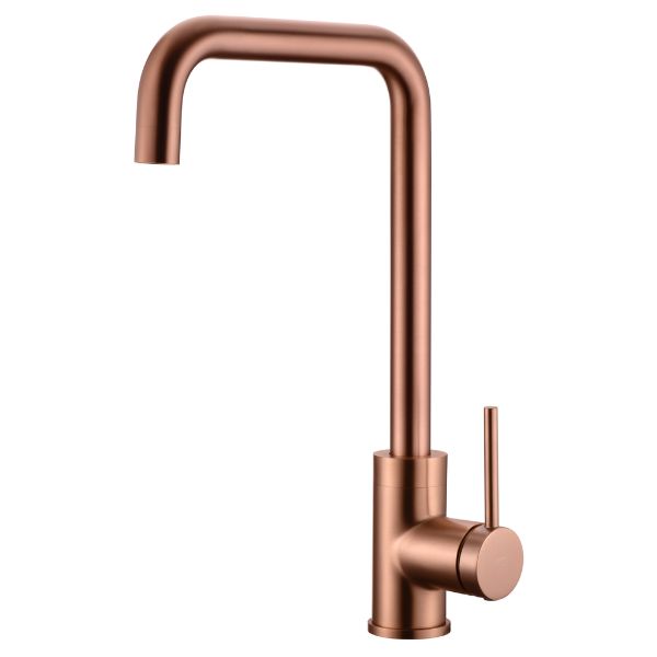 Grifería de Cocina Monomando SERIE LOIRA ROSA ORO CEPILLADO - A PLUS RENOVABLES