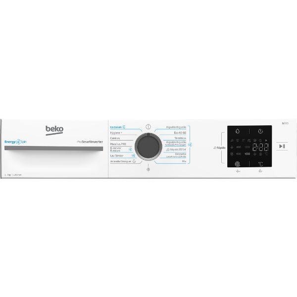 Lavadora Beko VBM3WFU37213WA | 7kg | 1200rpm | 15 Programas | Programación Diferida | Blanco Beko