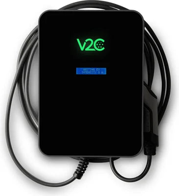 V2C Trydan 7,4 kW – Punto de Recarga Monofásico con Cable Tipo 2 · Protecciones Integradas · WiFi & Bluetooth Trydan