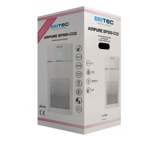 Purificador de Aire BRITEC AIRPURE BP500-CO2 - A PLUS RENOVABLES