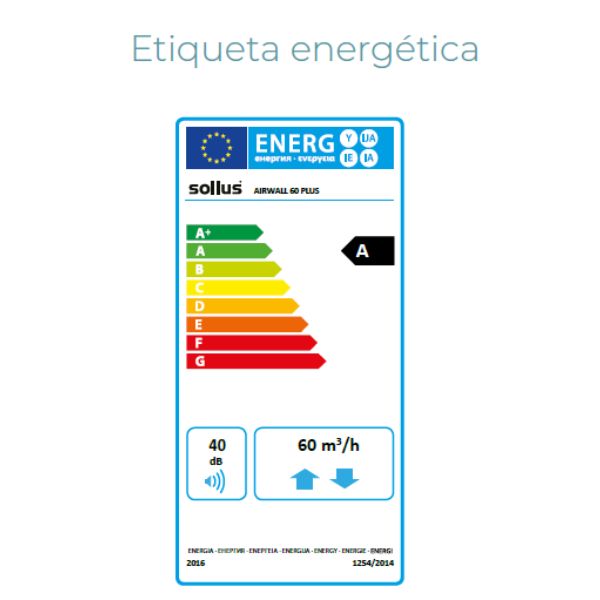SOLIUS AIRWALL 60 PLUS / 60 WiFi - A PLUS RENOVABLES