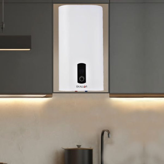 Termo Eléctrico T‑Electric Slim – 50L, 80L y 100L | Instalación Vertical u Horizontal Ekallor