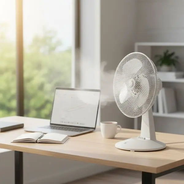 Ventilador de Sobremesa FM SB-123 25W Silencioso Oscilante FM