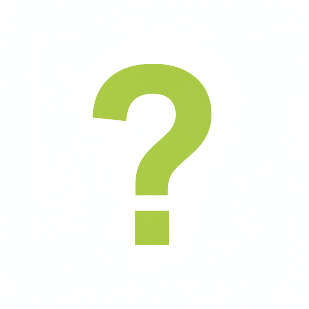 Interrogación verde